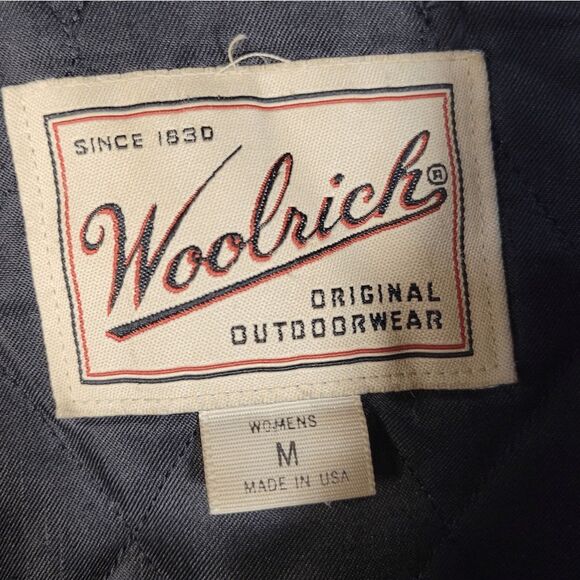 Woolrich Coat Brown Zip Wool western Aztec wool blend jacket womens medium - Picture 3 of 10